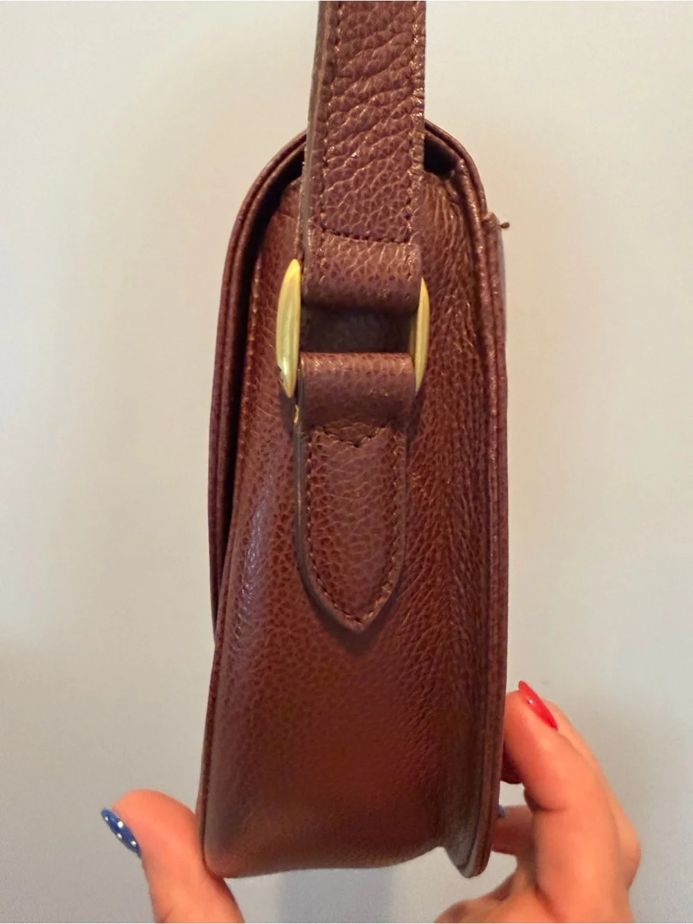 Vintage Coach Classic Brown Turnkey Crossbody Bag